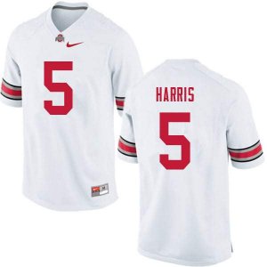 NCAA Ohio State Buckeyes Men's #5 Jaylen Harris White Nike Football College Jersey SJX8045HR